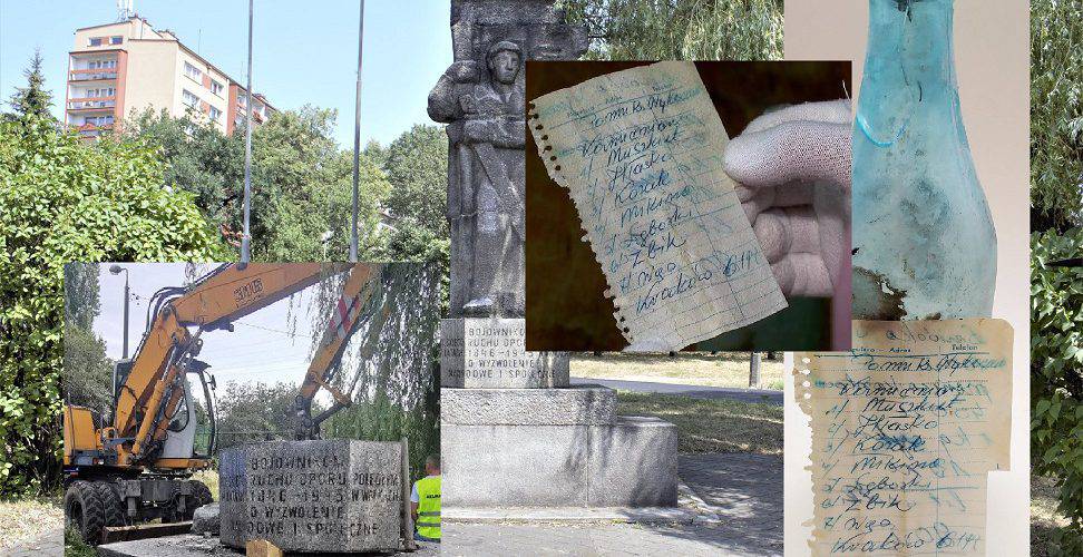 Пляшка, захована у пам’ятнику в Польщі, містила список…