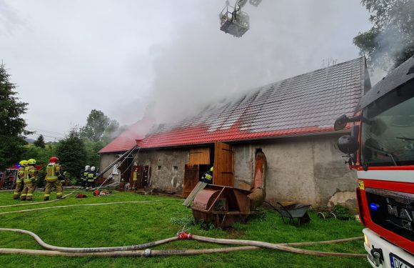 У Польщі після удару блискавки загорівся будинок [+ВІДЕО]
