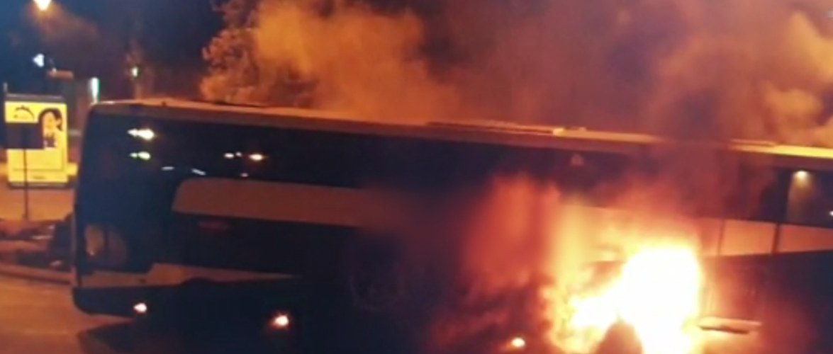 В Польщі загорівся автобус, в якому було 30 українців [+ВІДЕО]