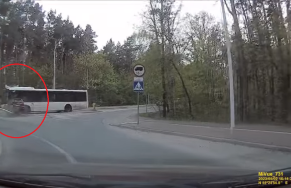 У Польщі п’яна жінка в’їхала просто під автобус [+ВІДЕО]